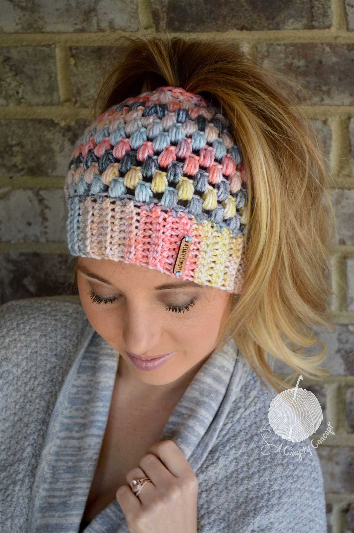 Bun beanie knit pattern