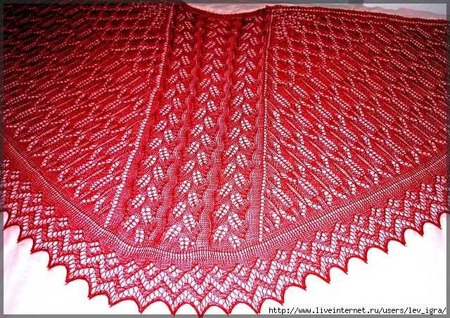 Faroese shawl knitting pattern