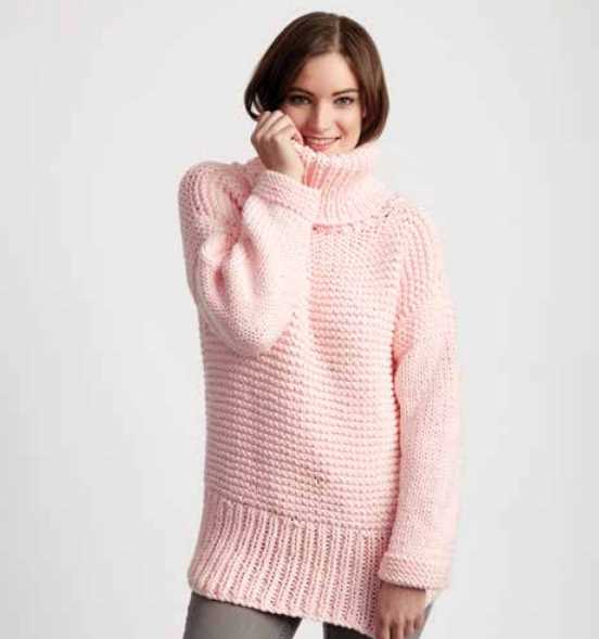 Chunky knit sweater pattern