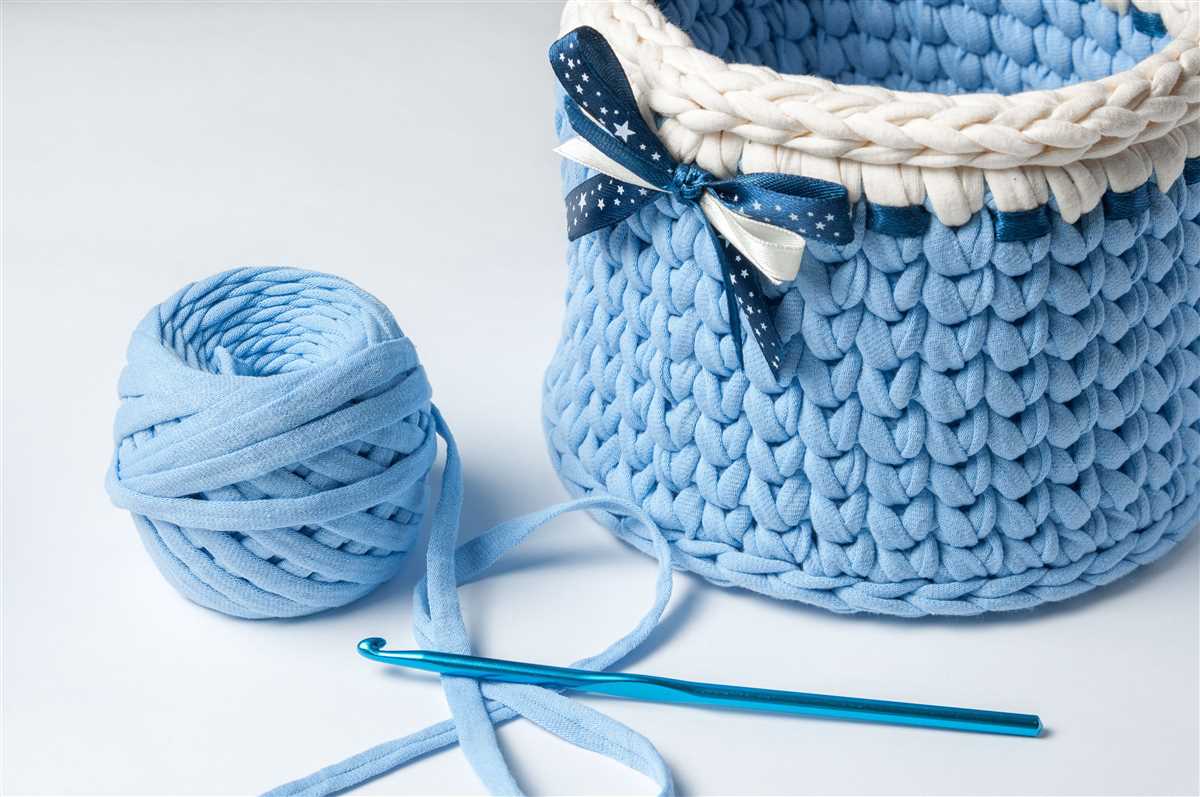 Knitted basket free pattern