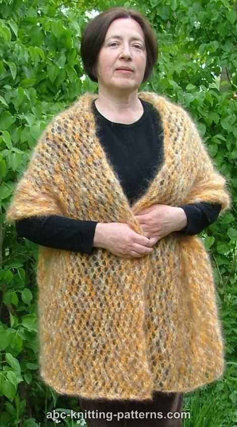 Free knitting patterns using mohair yarn
