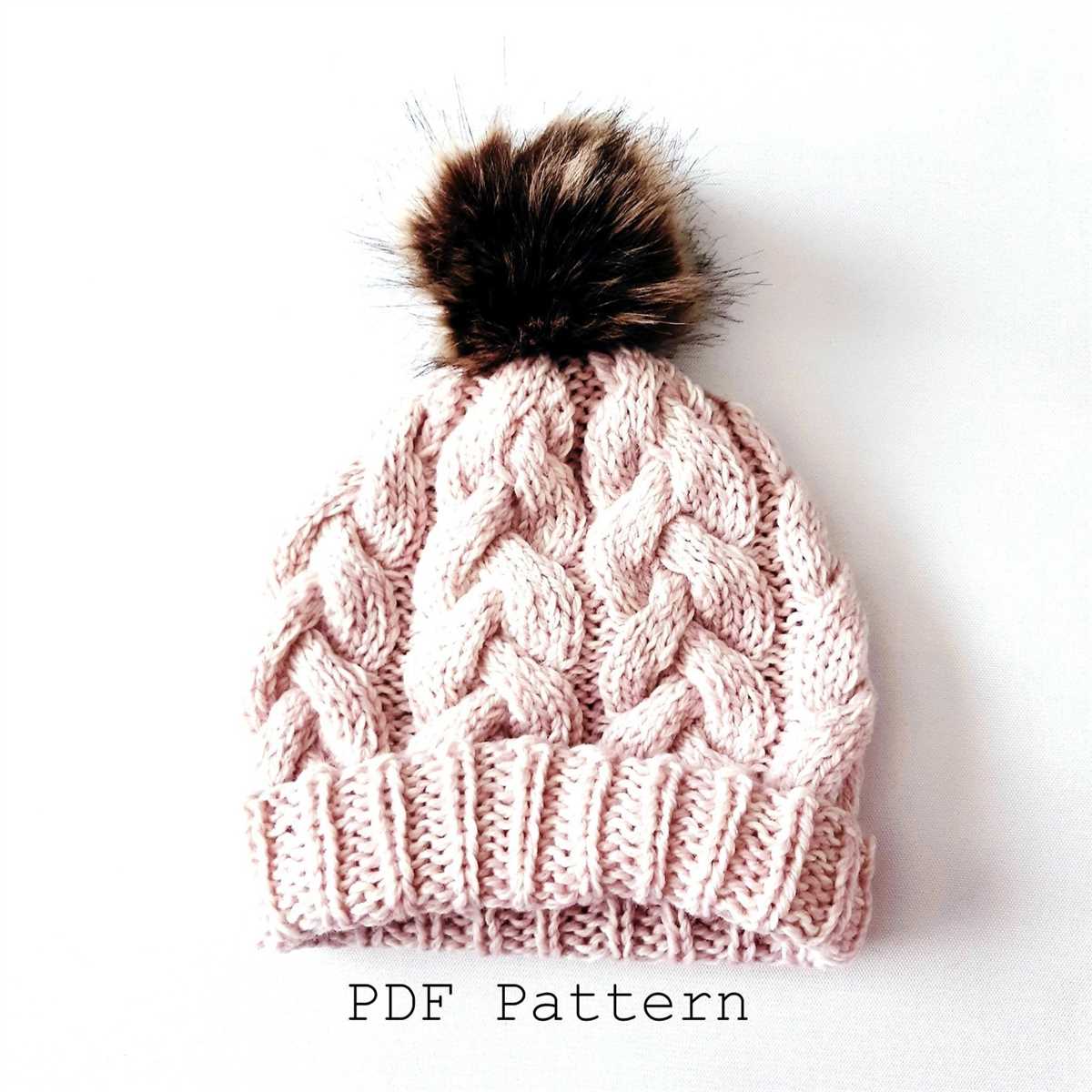 Beanie chunky knit pattern
