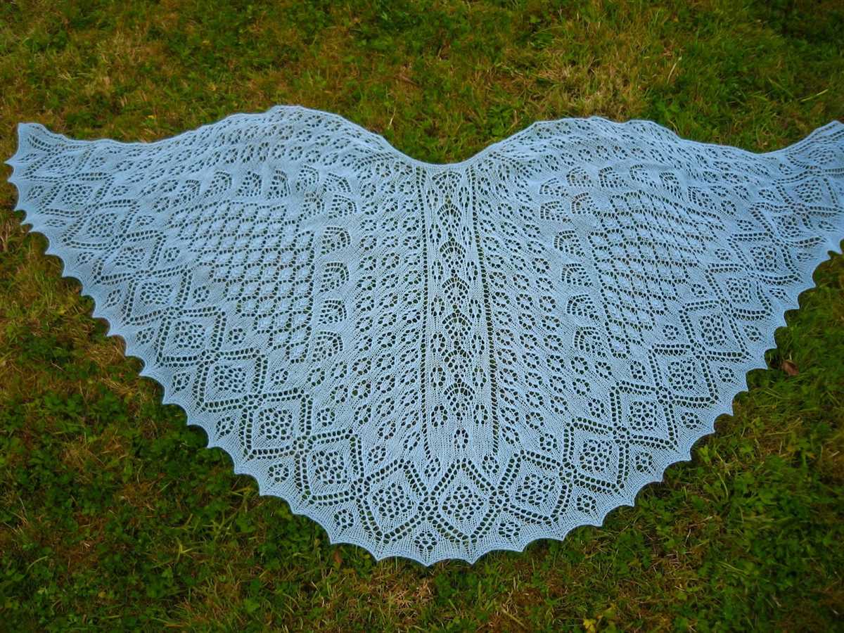 Faroese shawl knitting pattern
