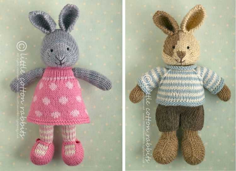 Little cotton rabbits knitting patterns