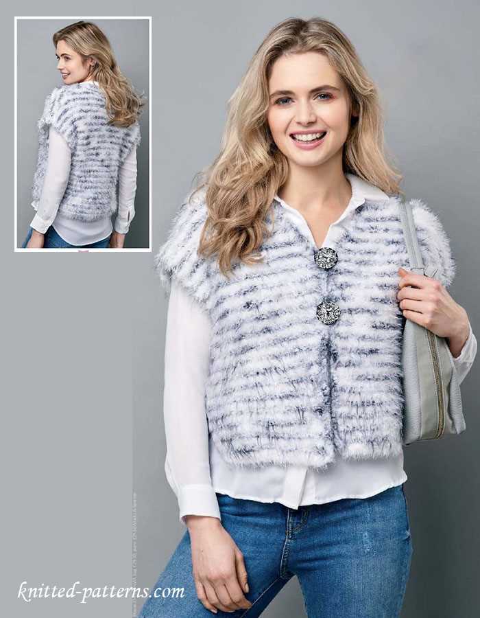 Free knit vest pattern womens