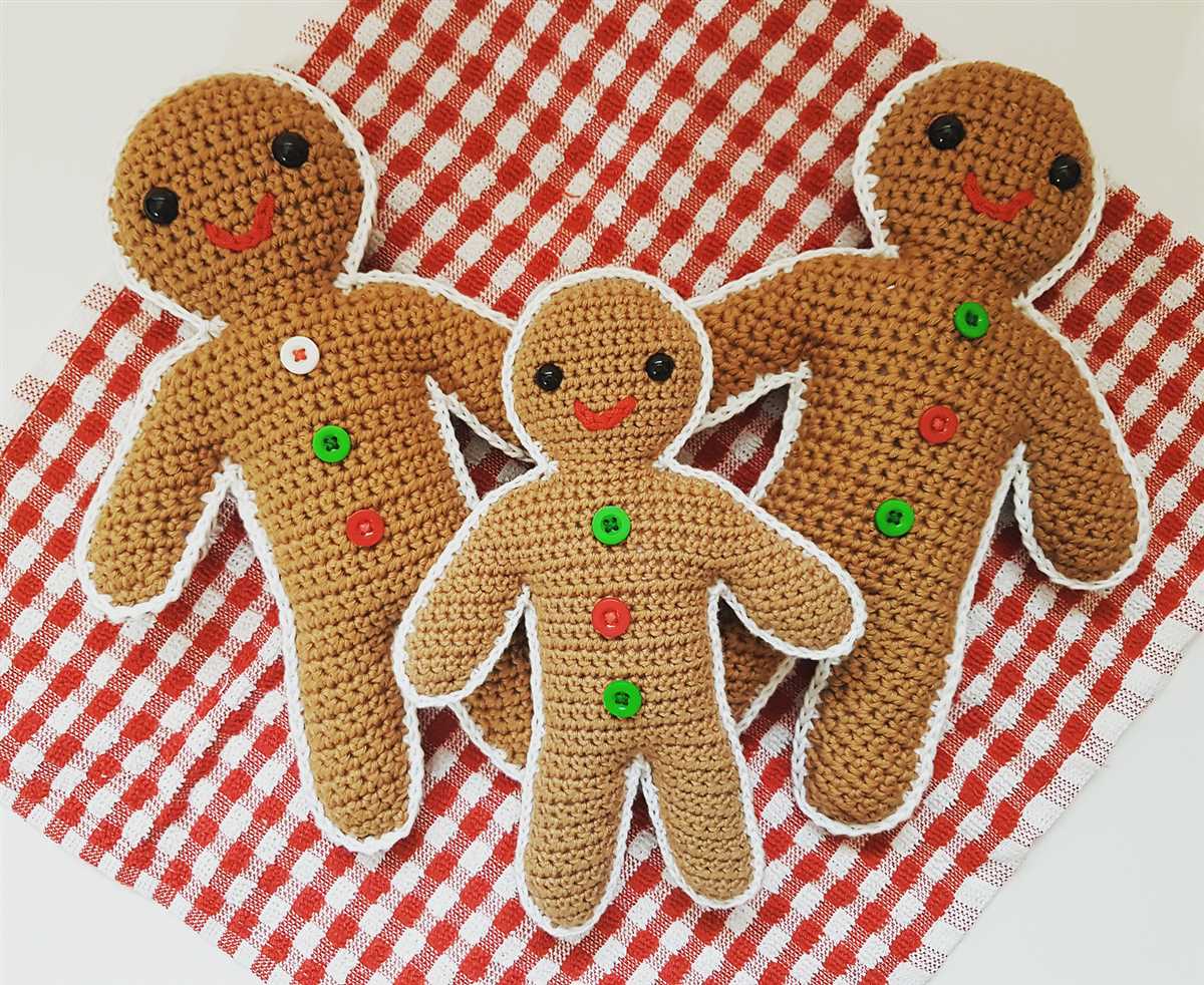 Knit gingerbread man pattern