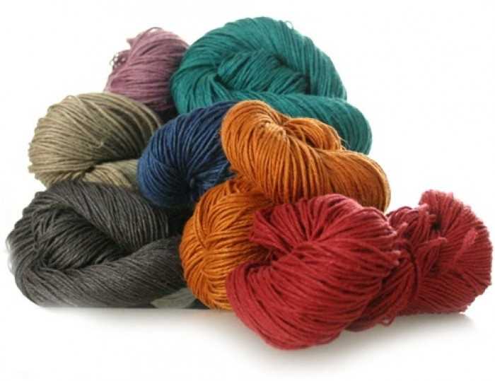 Knitting patterns using hemp yarn