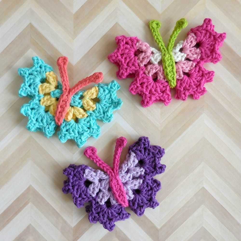 Knitting pattern for butterfly