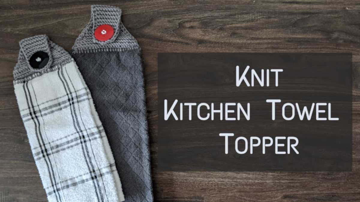 Pattern for knitted towel toppers