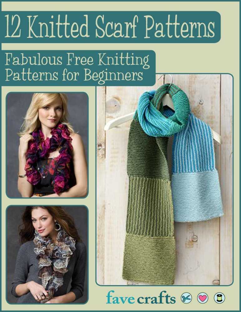 Beginner scarf knitting patterns free