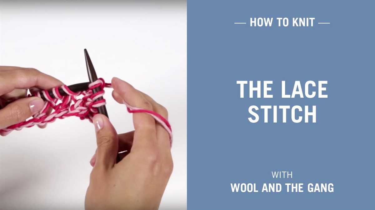 How to knit lace pattern