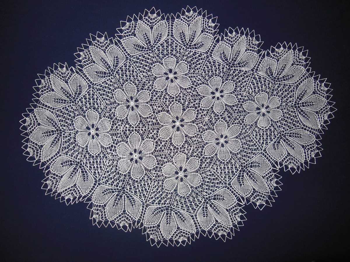 Knitted lace doily patterns
