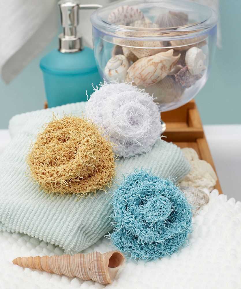 Round knit scrubby pattern