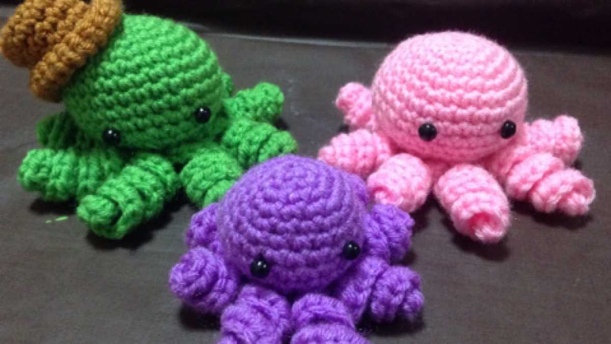 Small octopus knitting pattern