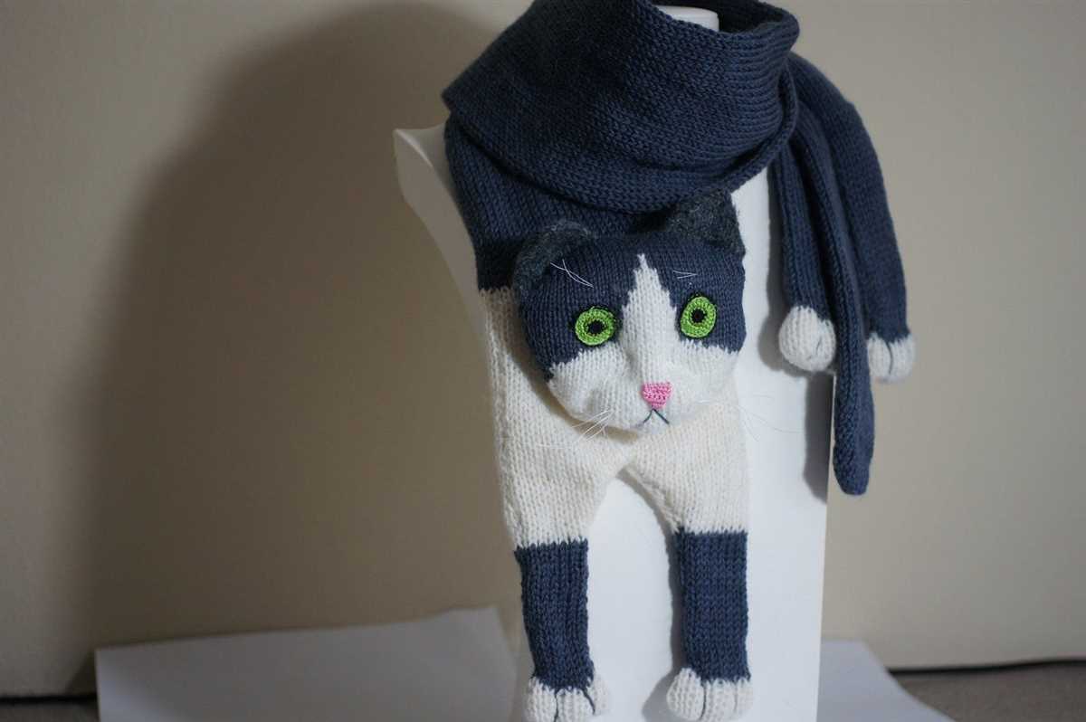 Free cat scarf knitting pattern