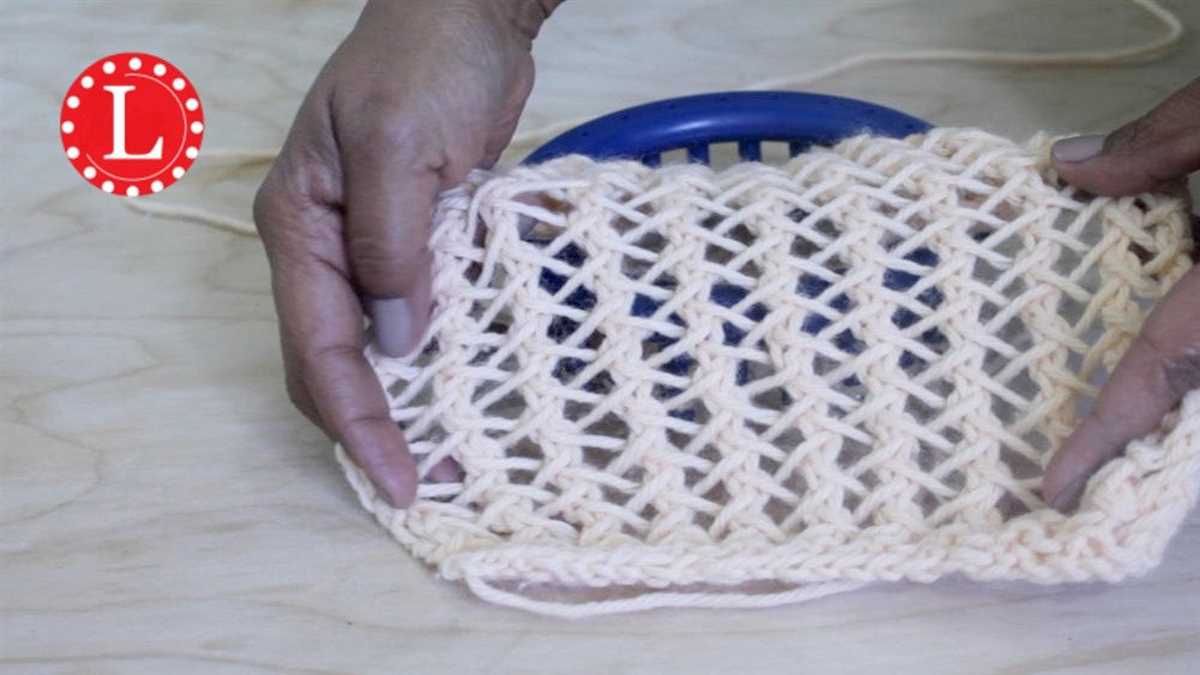 Loom knit market bag pattern