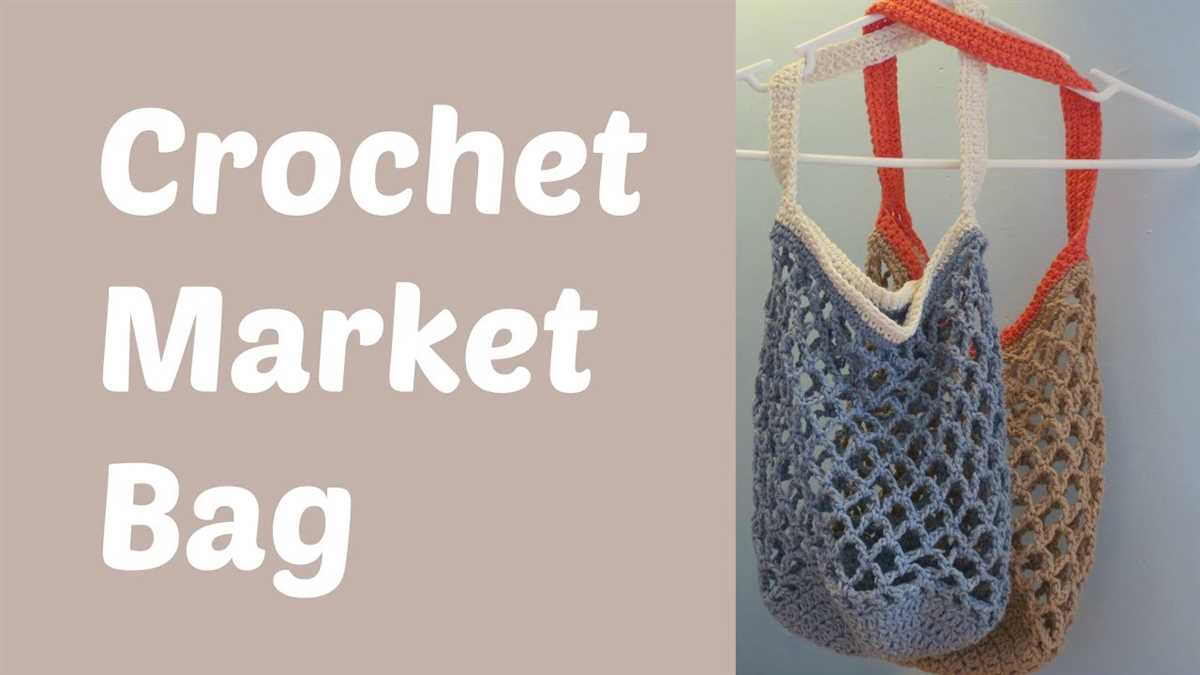 Easy knitted market bag pattern