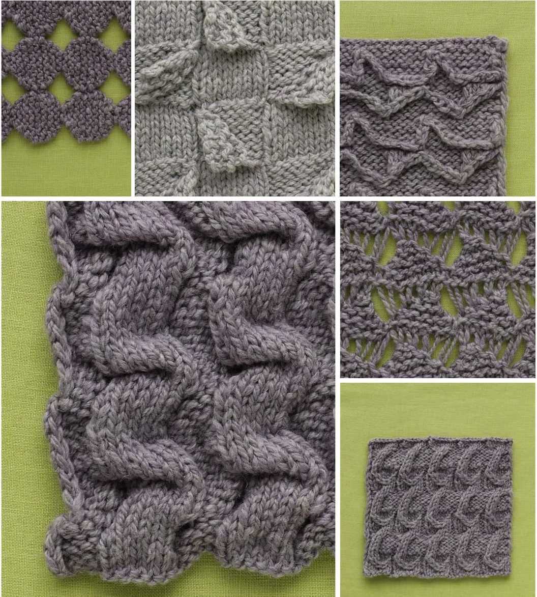 Reversible knitting stitch patterns