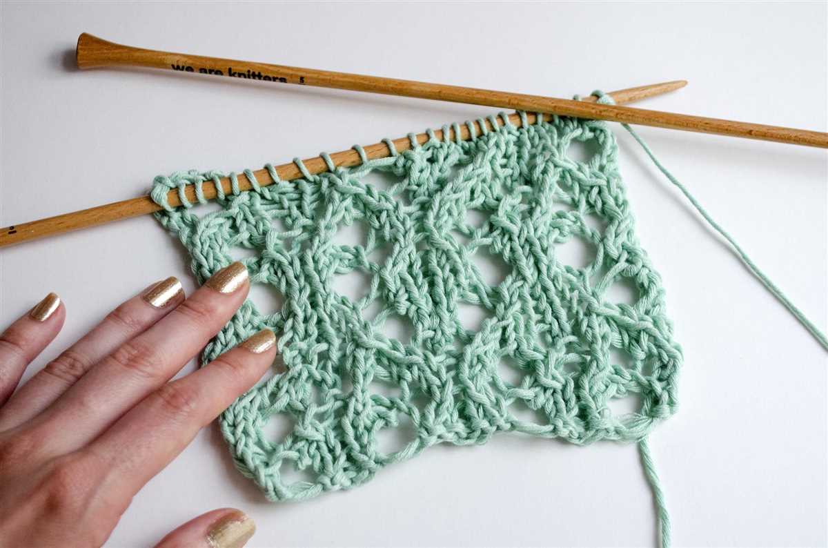Lacy knitting pattern