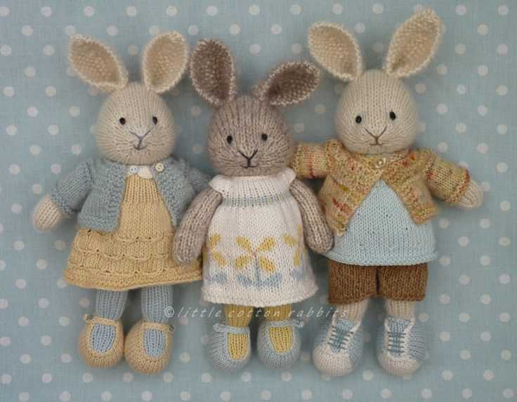 Little cotton rabbits knitting patterns