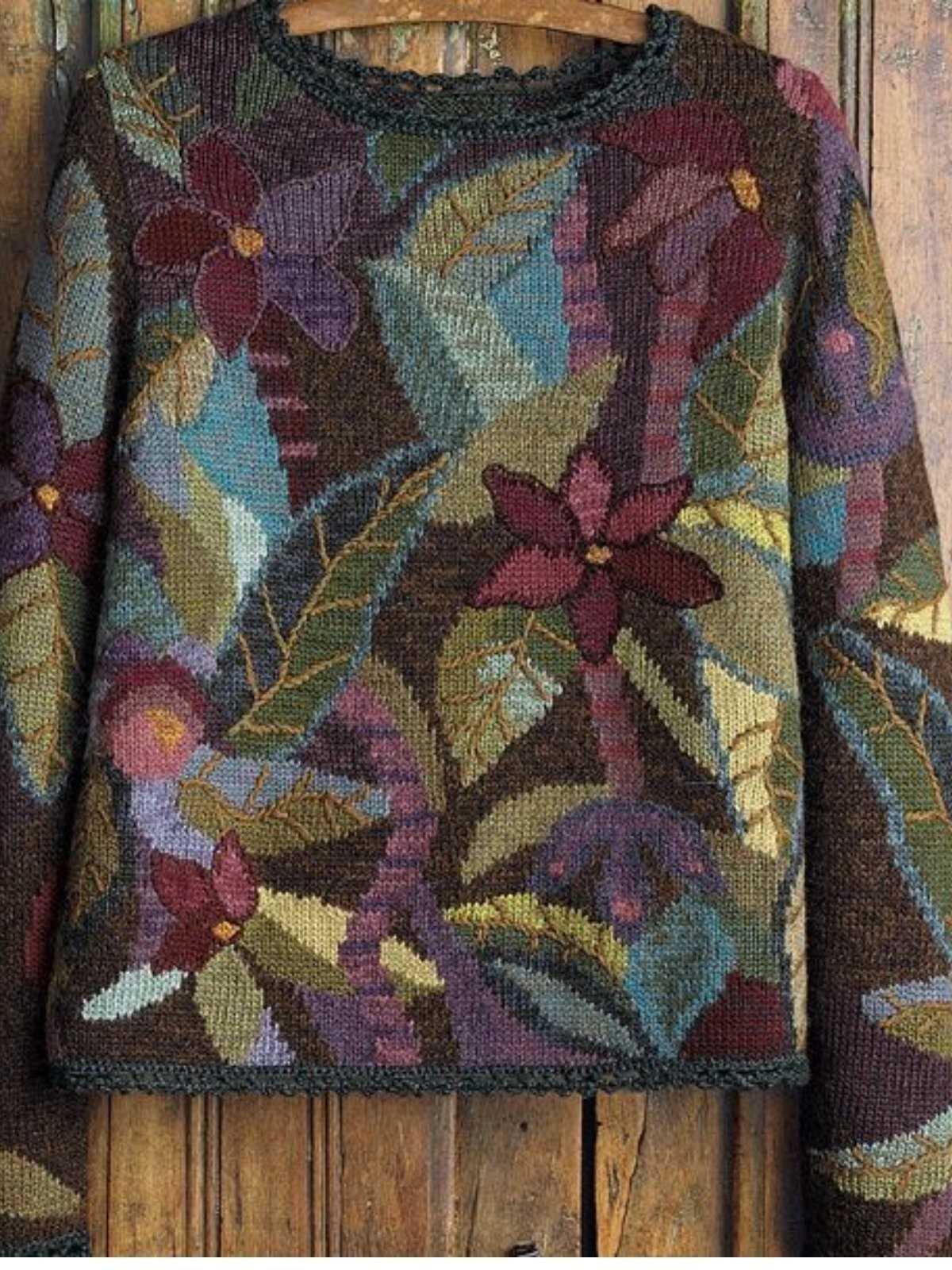 Intarsia knitting patterns sweaters