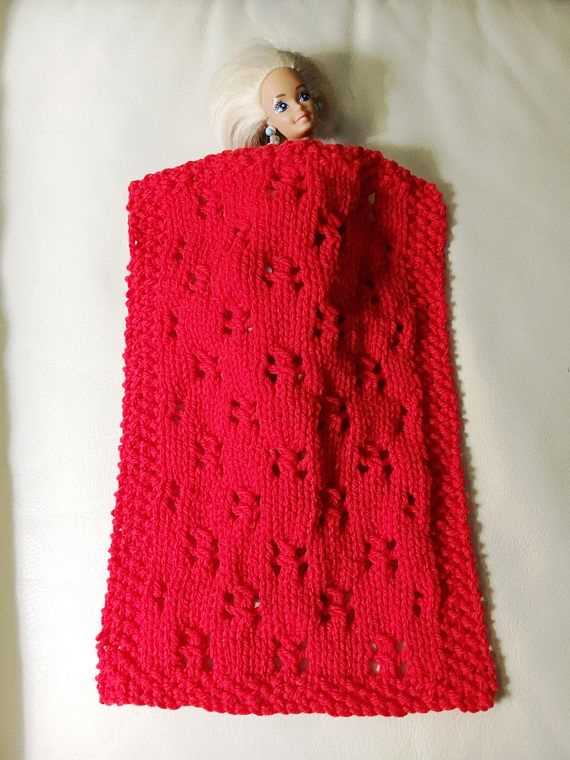 Knitted doll blanket pattern free