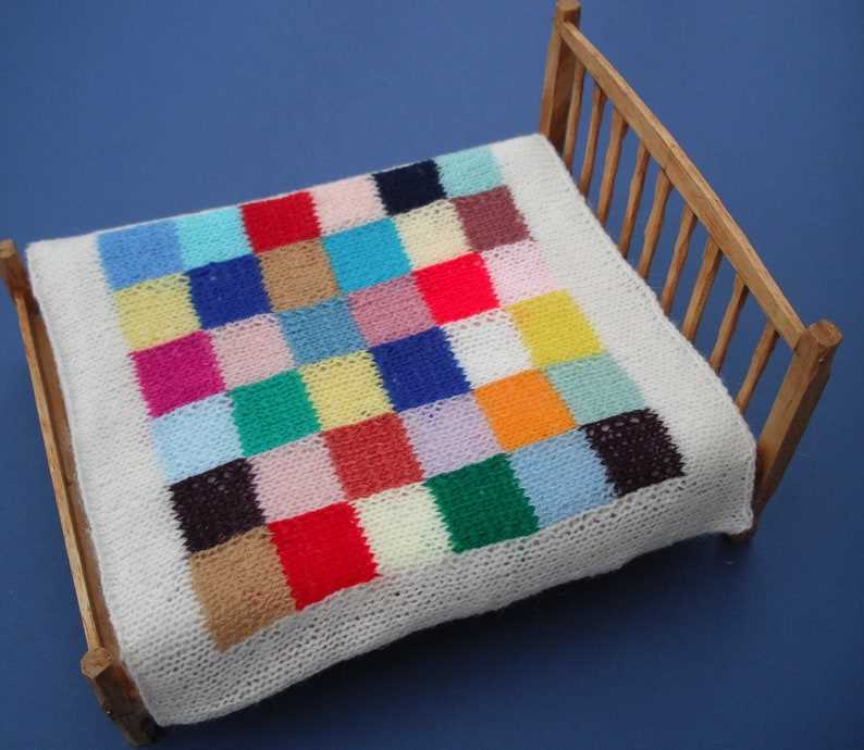 Knitted doll blanket pattern free