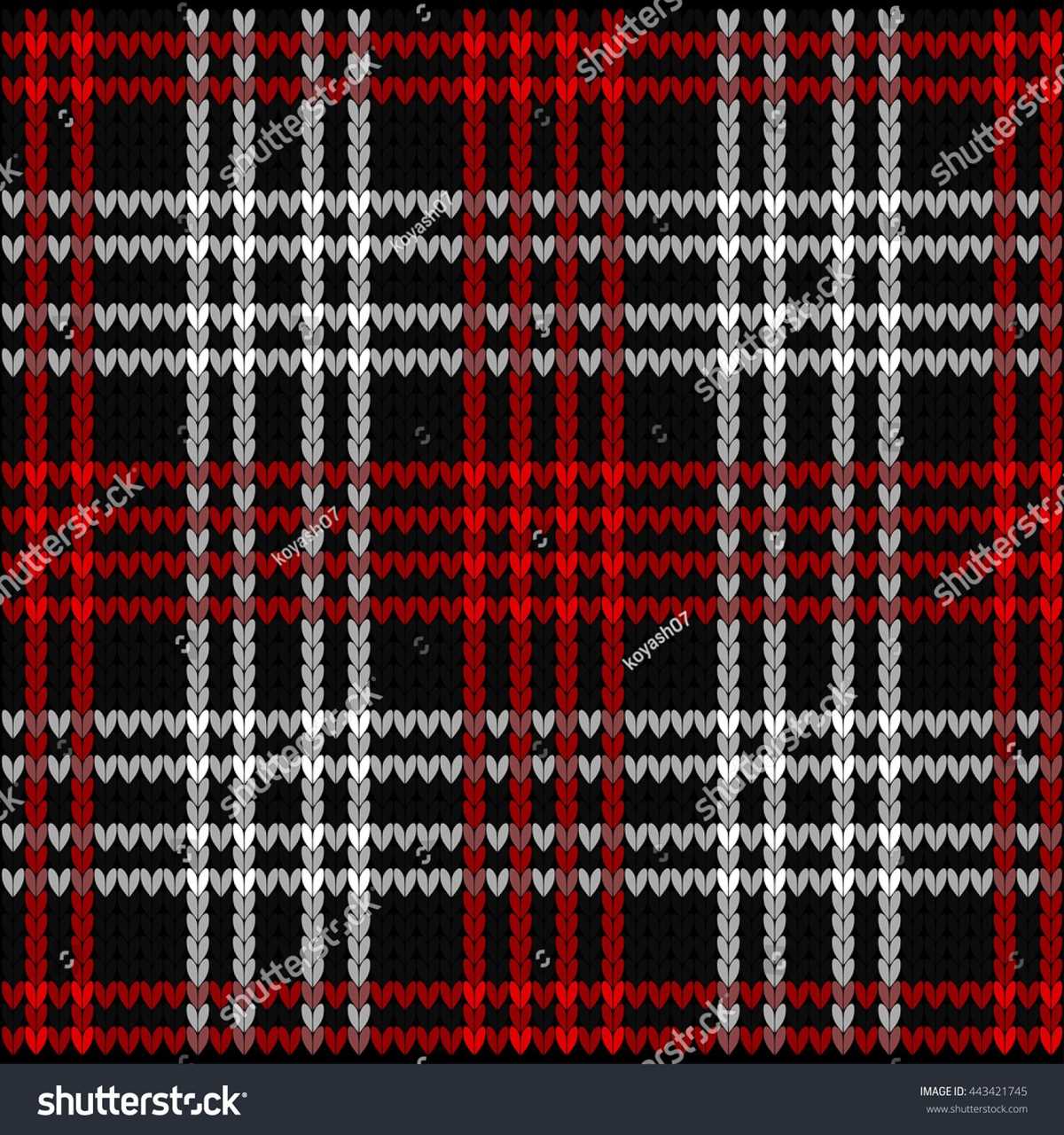 Tartan knitting pattern