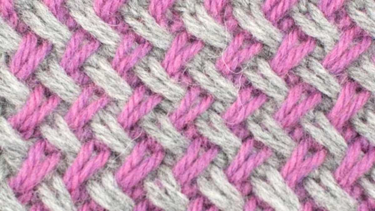 Basketweave stitch knitting pattern