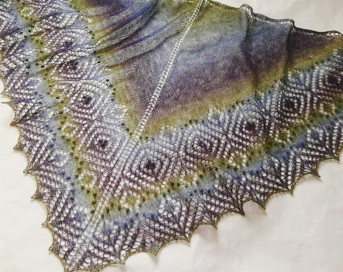 Free crescent shawl knitting pattern