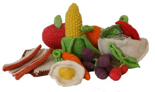 Knitted food patterns