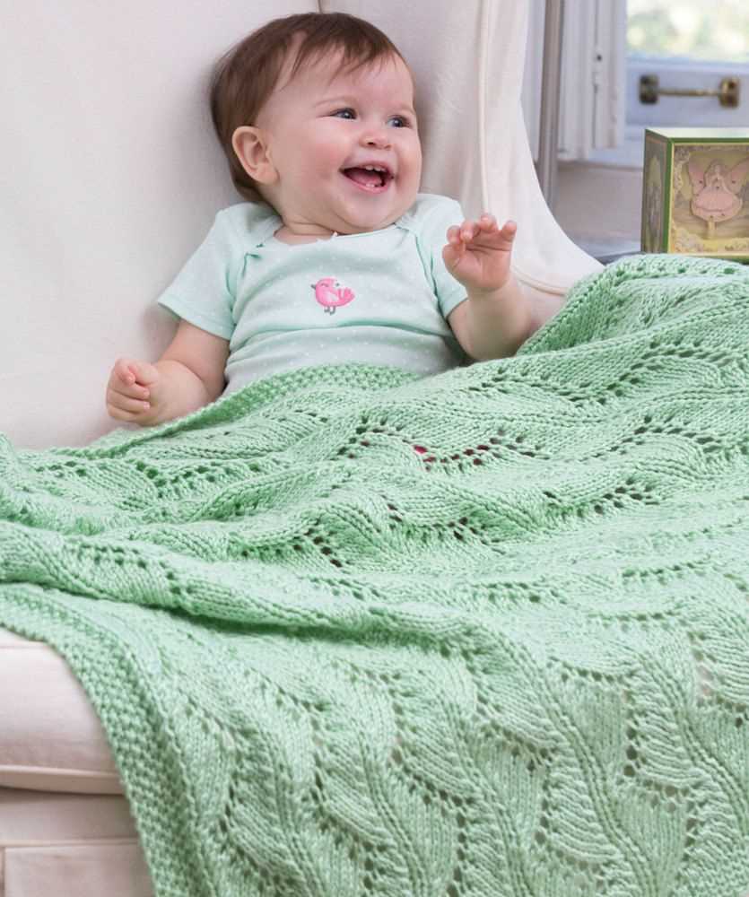 Heart baby blanket knitting pattern