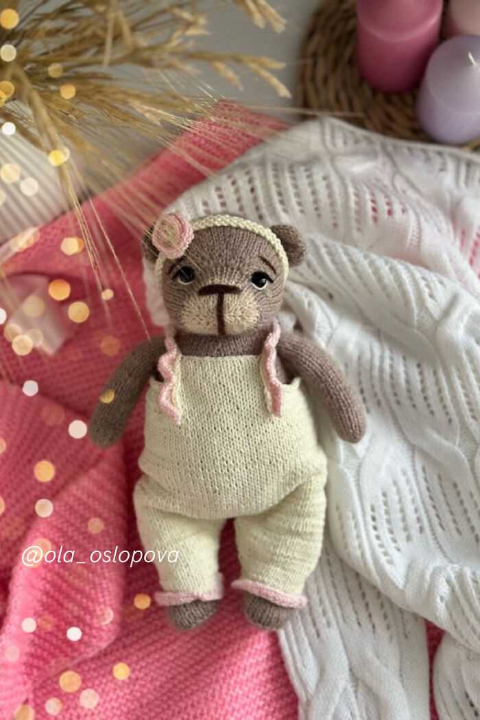 Free knitting pattern for small teddy bear